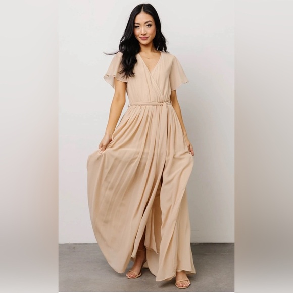 Baltic Born Beige Maxi Dress - Picture 1 of 6